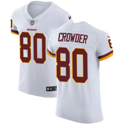 Nike Redskins #80 Jamison Crowder White Men's Stitched NFL Vapor Untouchable Elite Jersey